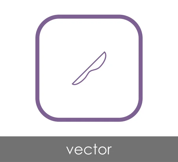Kés sima ikonra — Stock Vector