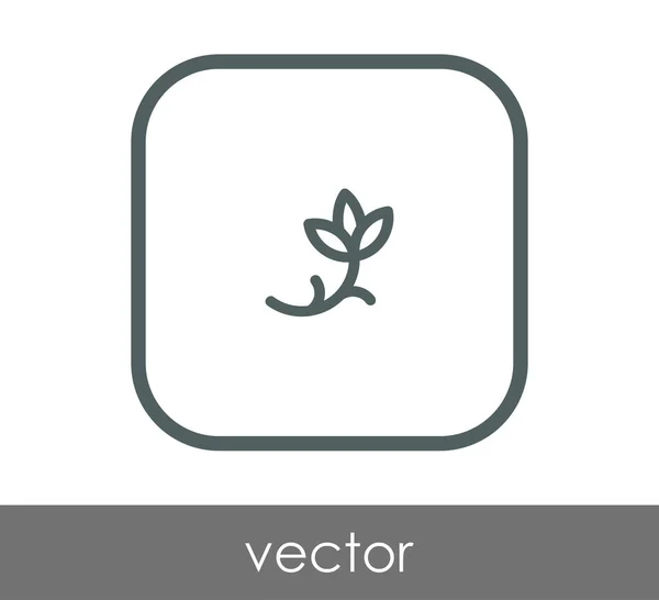 Icono web flor — Vector de stock