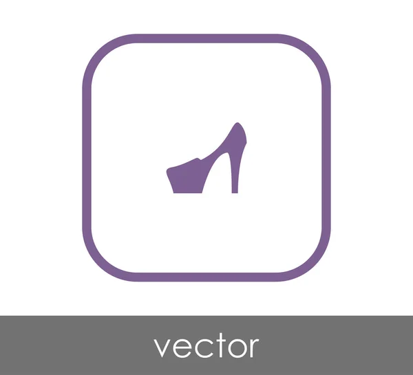 Icono de tacón alto — Vector de stock