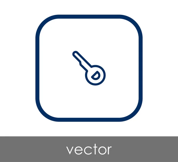 Icono Llave Inicio Vector Ilustración — Vector de stock