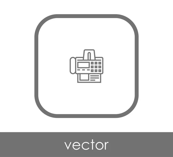 Fax machine icon — Stock Vector