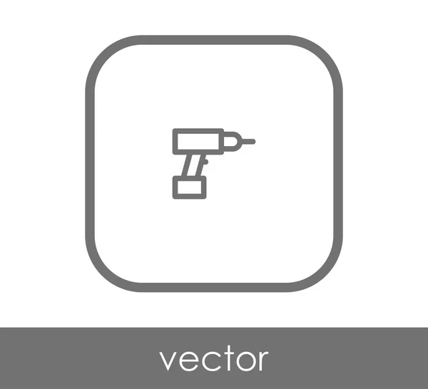 Diseño Ilustración Vectorial Icono Perforadora Eléctrica — Vector de stock