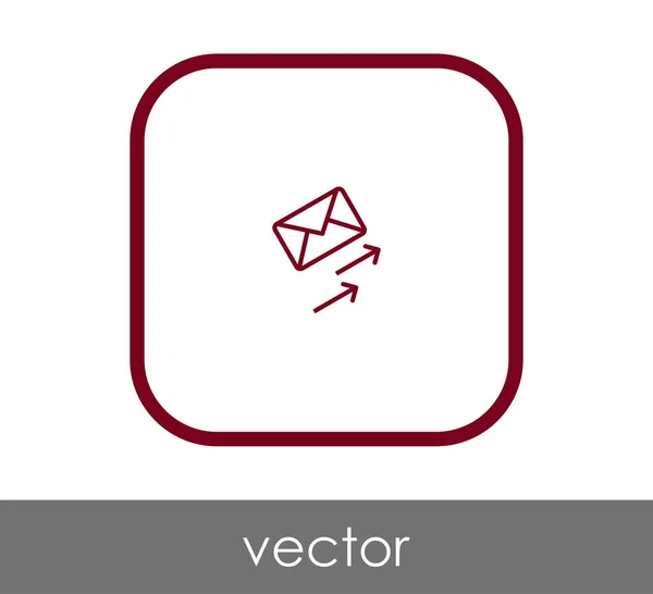 Invia icona email — Vettoriale Stock