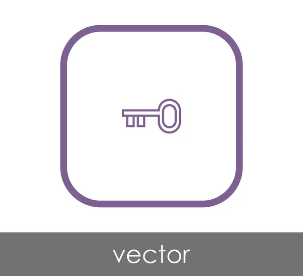 Icono Llave Inicio Vector Ilustración — Vector de stock