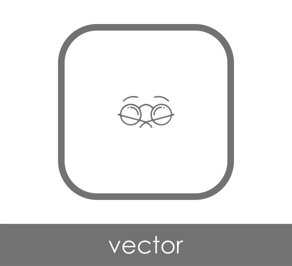 Eyeglasses Icon Vector Illustration — Stock Vector