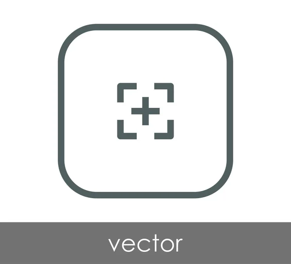 Caméra focus icône — Image vectorielle