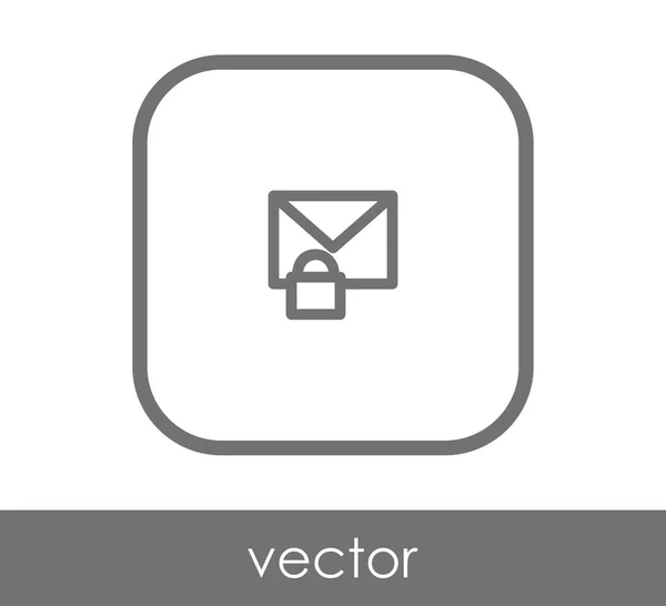 Ícone de email seguro — Vetor de Stock