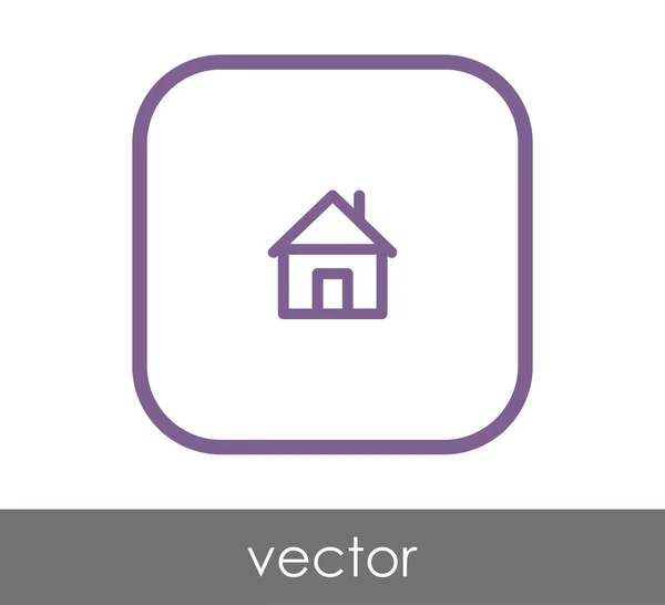 Ícone web Home — Vetor de Stock