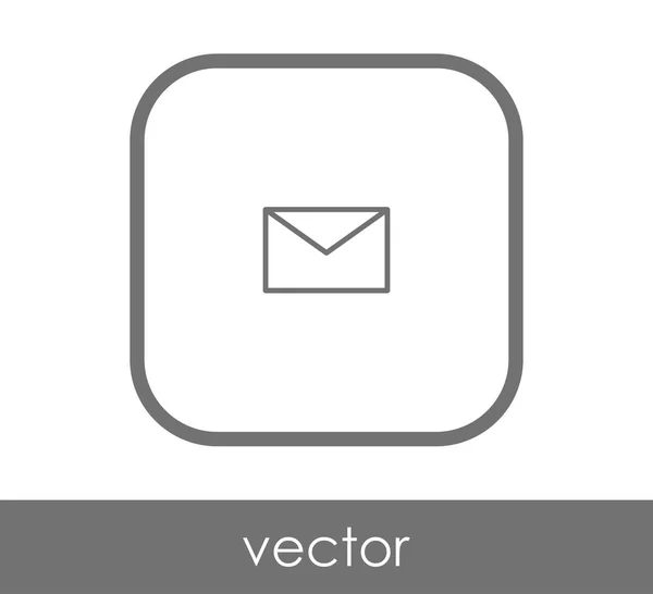 Icône Enveloppe Pour Conception Web Les Applications — Image vectorielle