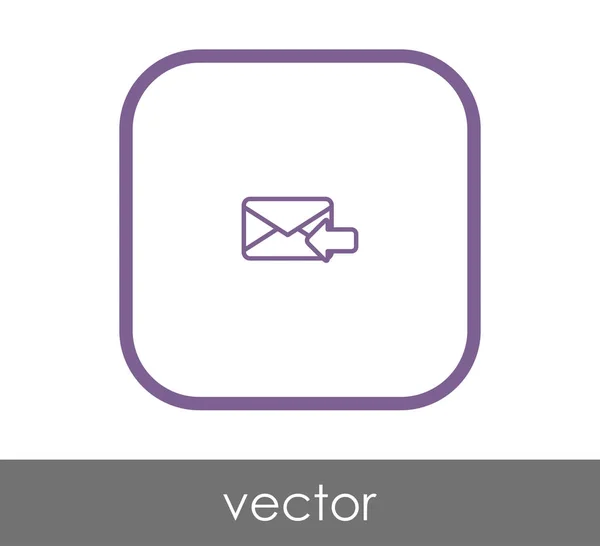 Icono de respuesta de correo electrónico — Vector de stock