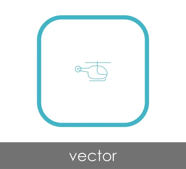 Helikopter-web ikon — Stock Vector