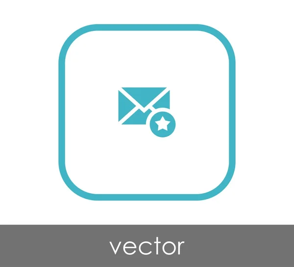 Icono de correo electrónico importante — Vector de stock