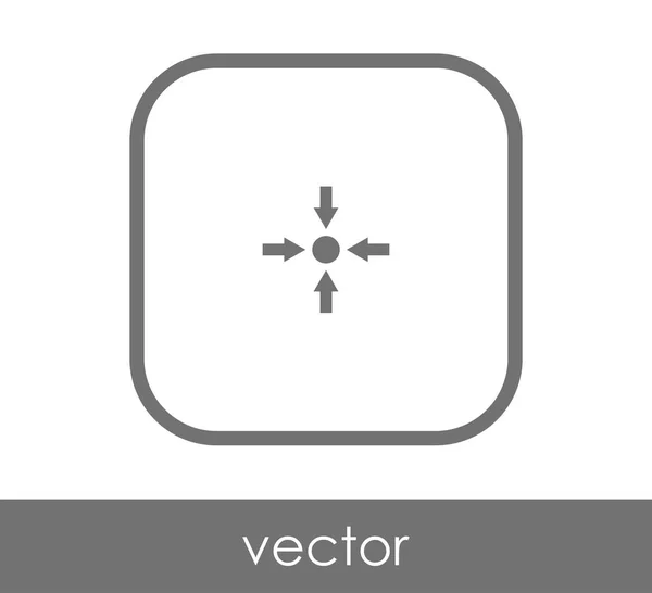 Fit arrow icon — Stock Vector