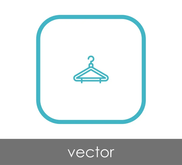Percha icono plano — Vector de stock