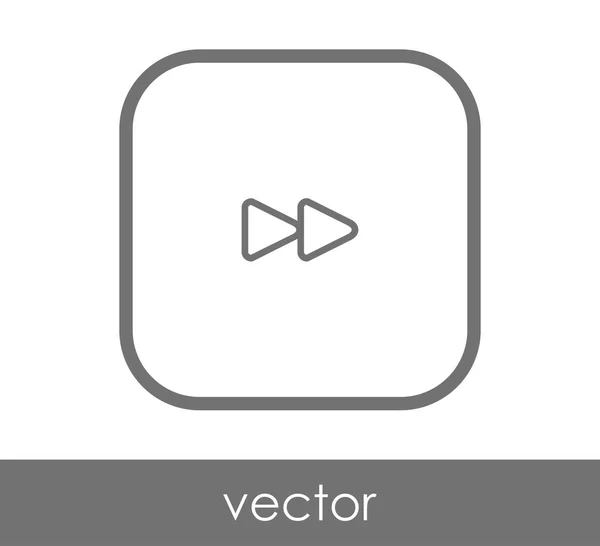 Icono Avance Rápido Para Diseño Web Aplicaciones — Vector de stock