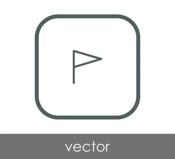 Icono de bandera — Vector de stock