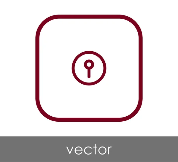 Design av nyckelhålet-ikonen — Stock vektor