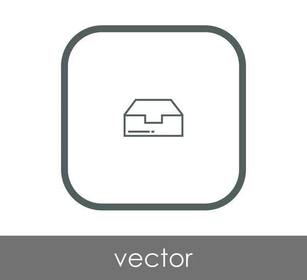 Векторная иллюстрация иконки архива — стоковый вектор