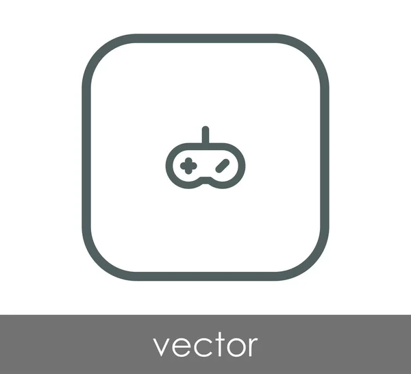 Joystick icono plano — Vector de stock