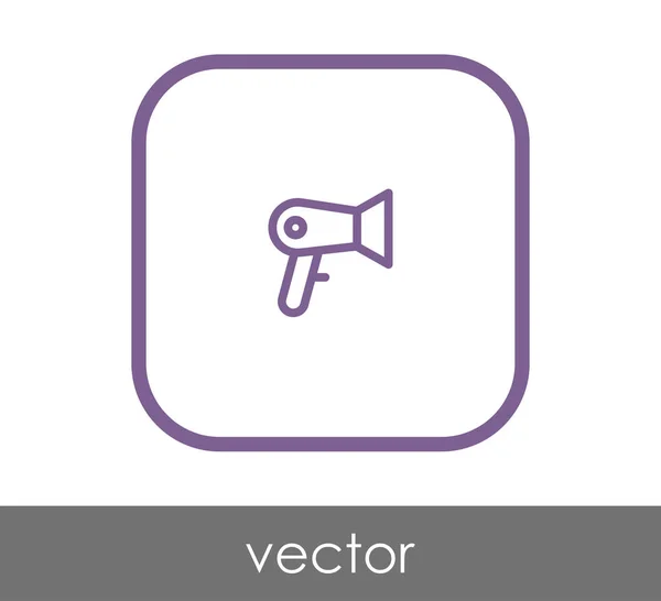Secador de pelo icono — Vector de stock