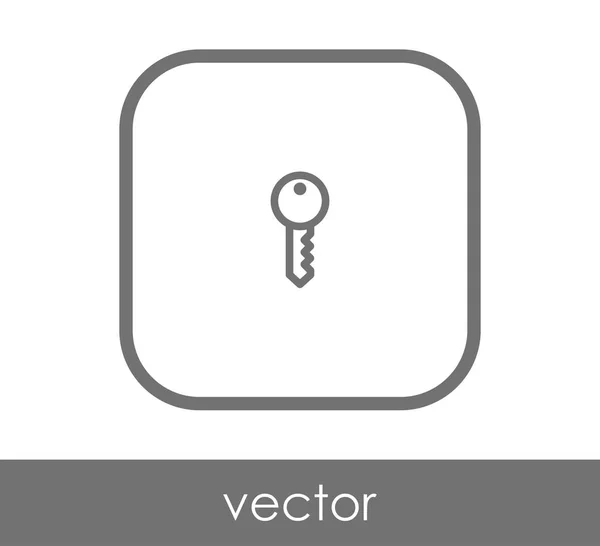 Domácí Ikona Klíče Vektorové Ilustrace — Stockový vektor