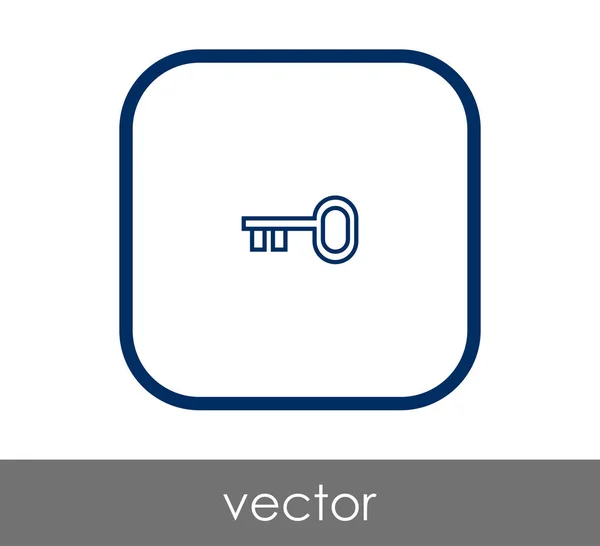 Huis Sleutelpictogram Vectorillustratie — Stockvector