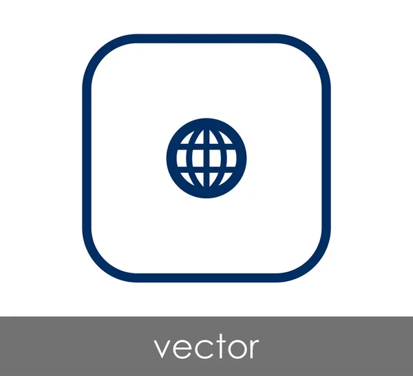 Vektor Illustration Design Des Globus Symbols — Stockvektor