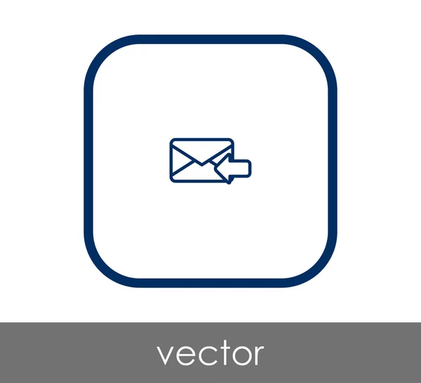 Email di risposta icona — Vettoriale Stock