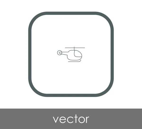 Icono web helicóptero — Vector de stock