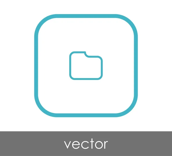 Icono de carpeta — Vector de stock