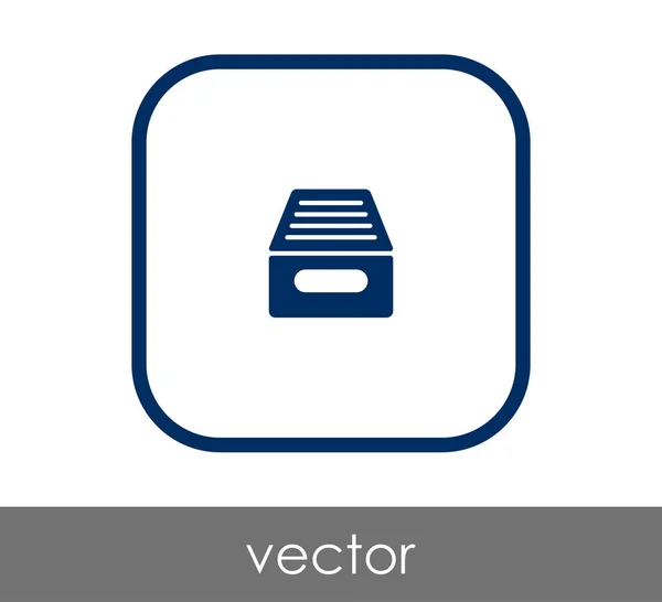Vektor Illustration Design des Archivsymbols — Stockvektor