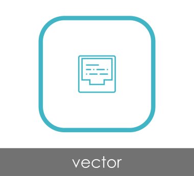 Arşiv simgesi illüstrasyon tasarımı