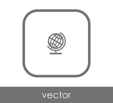 Dünya simgesinin vektör illüstrasyon tasarımı