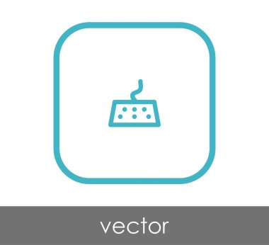 kare klavye simgesini, vektör çizim