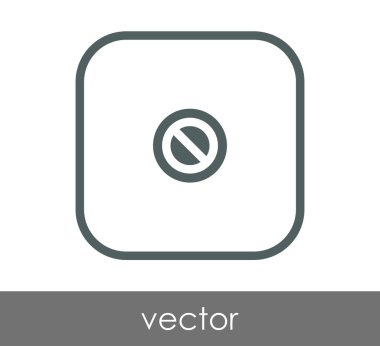 Yasak işareti simgesi