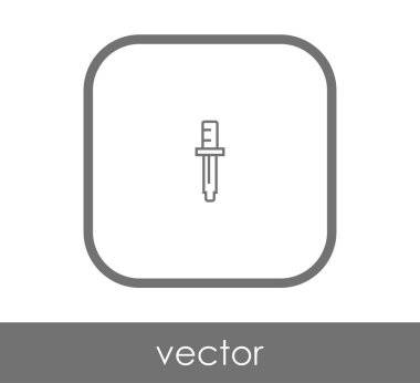 Bırakıcı simgesi vektör illüstrasyonu