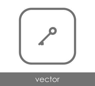 ev anahtar simgesi, vektör çizim