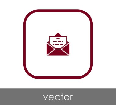 web tasarım ve uygulamalar için zarf simgesi