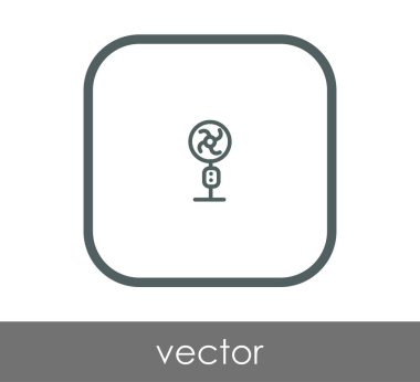 fan simge, sembol, vektör çizim 