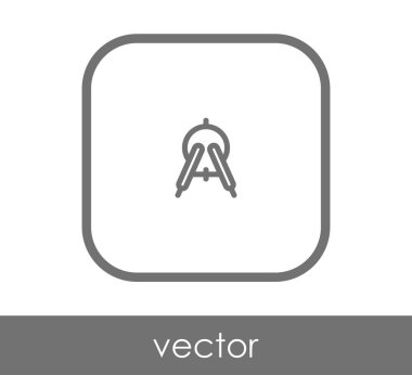 Çizim pusula simgesini, vektör çizim