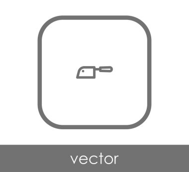 Bıçak düz simgesi