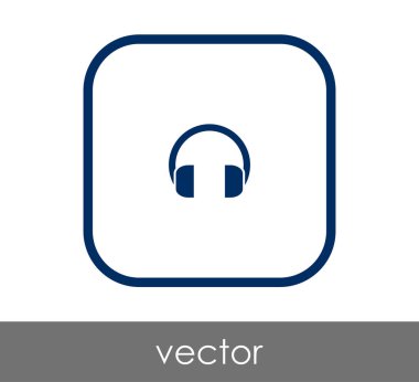 kare kulaklık kutsal kişilerin resmi, vektör çizim