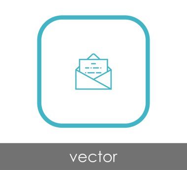 web tasarım ve uygulamalar için zarf simgesi