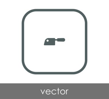 Bıçak düz simgesi