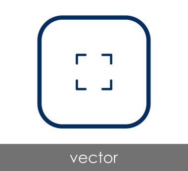 simgesini, genişletin işareti, vektör çizim 