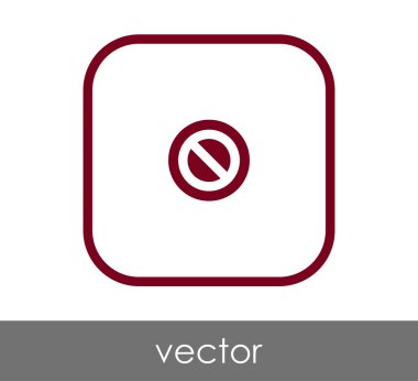 Yasak işareti simgesi