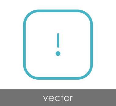 ünlem işareti simgesi, işaret, vektör çizim 