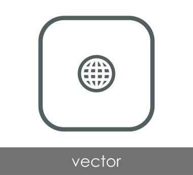 Dünya simgesinin vektör illüstrasyon tasarımı