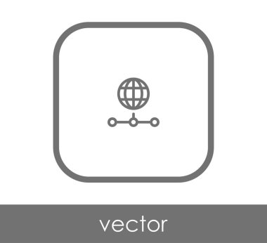 Dünya simgesinin vektör illüstrasyon tasarımı