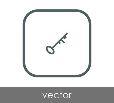 ev anahtar simgesi, vektör çizim